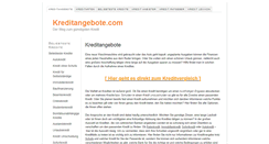 Desktop Screenshot of kreditangebote.com